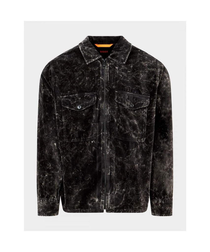 Hugo Mens Lovel 8 Overshirt in Black Cotton - Size 2XL